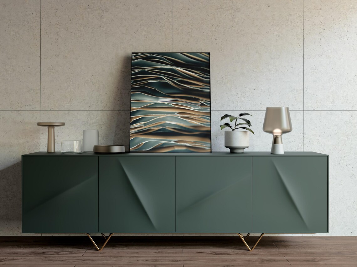 Abstract Layered Papers, Minimalist Decor - Image 3