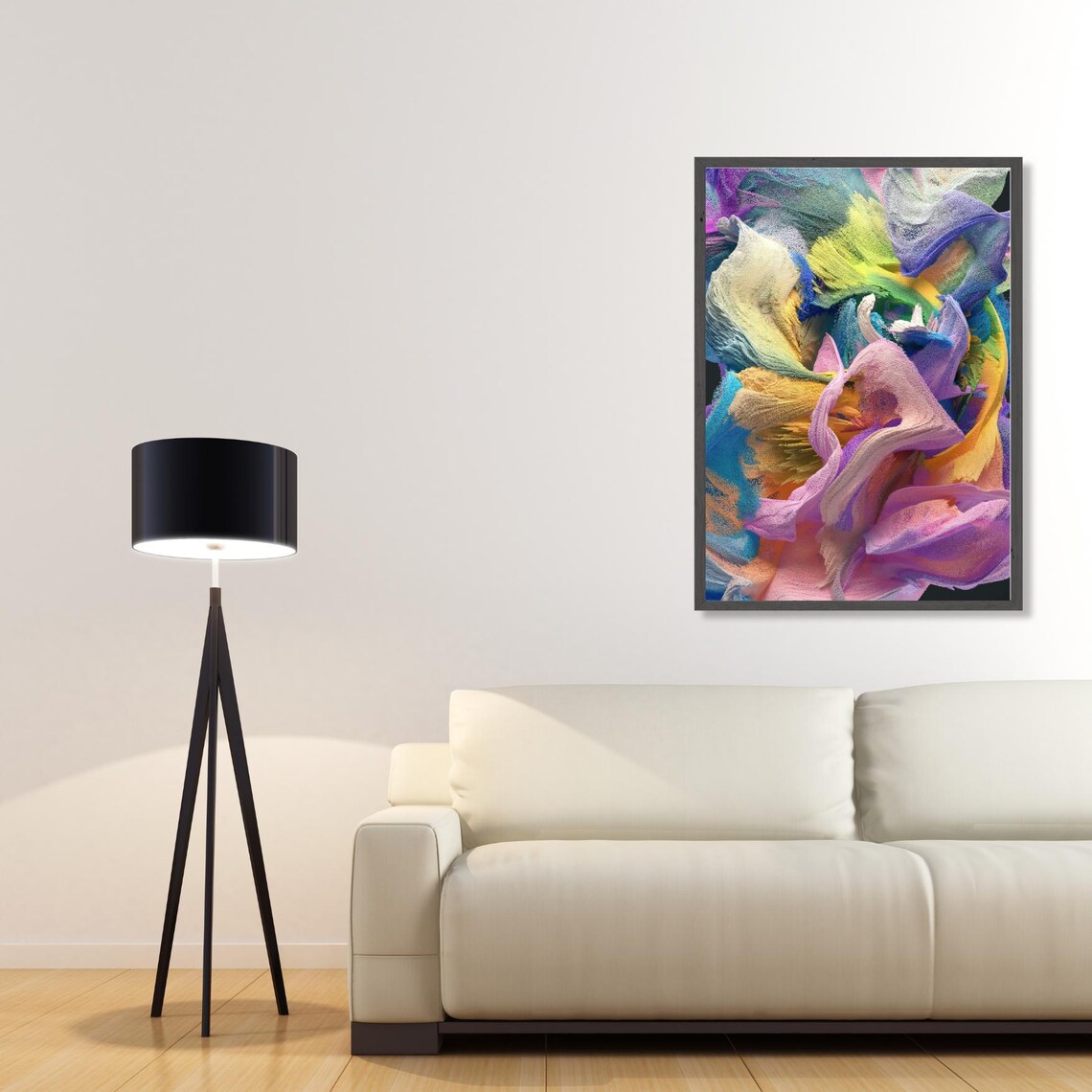 Colorful Bloom Of Energy, Modern Abstract Art - Image 2