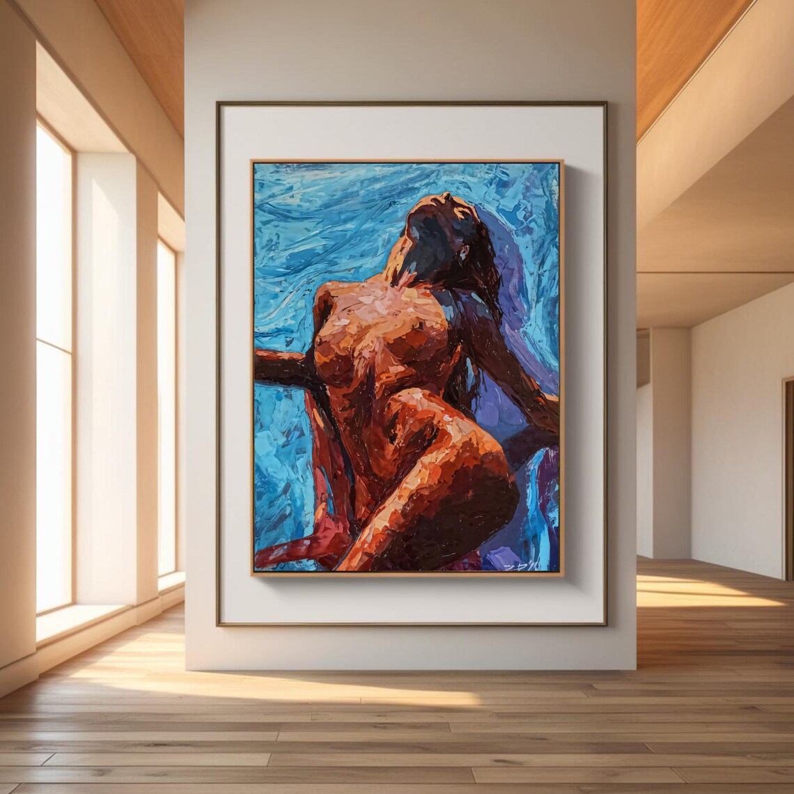 Sensual Abstract Female Art, Modern Nude Woman - Image 4