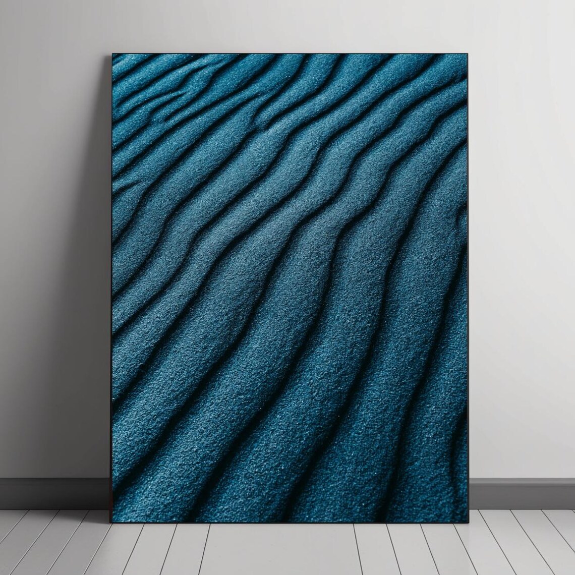 Abstract Waves Of Sand, Minimalist Ocean Inspired Art