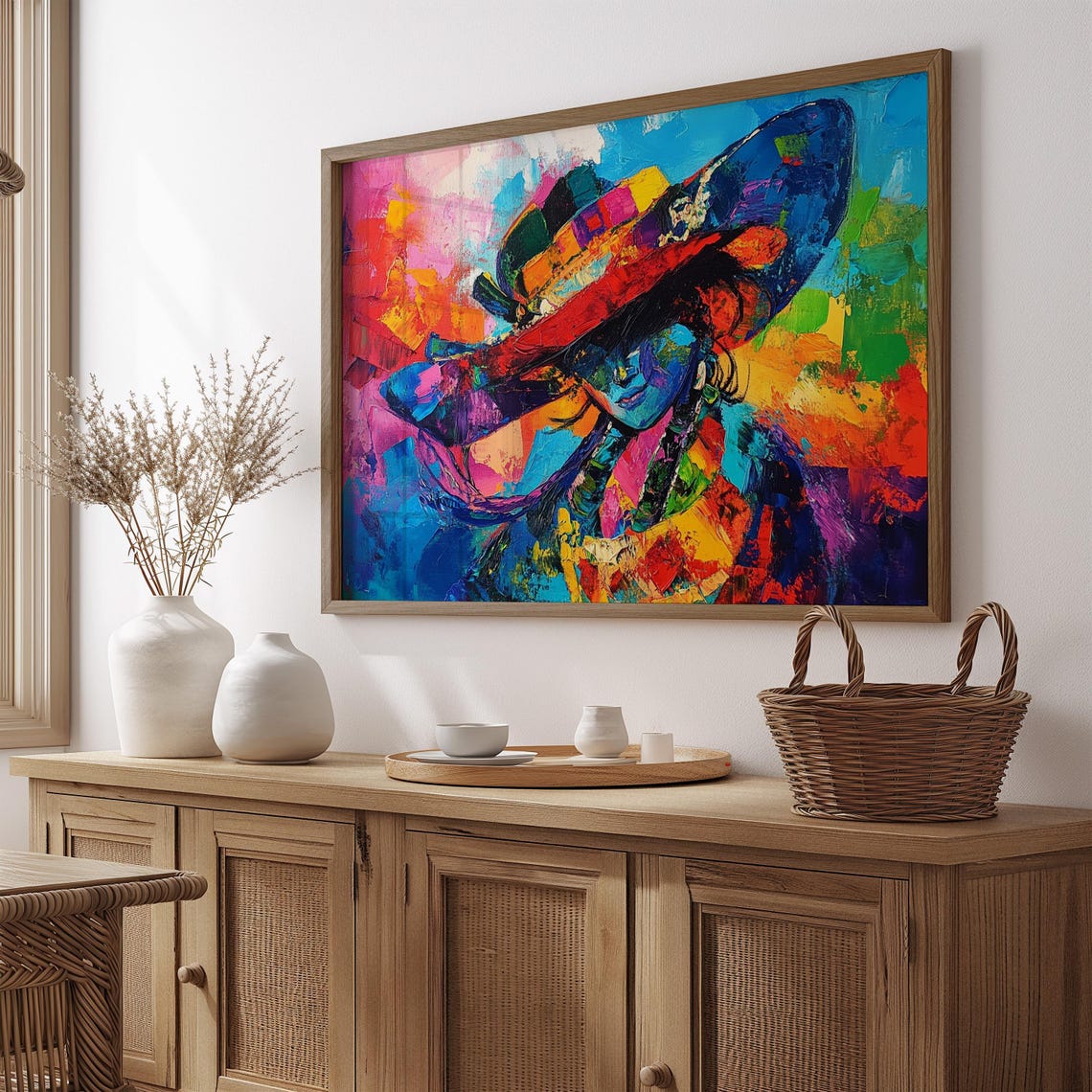 Mexican Wall Art Print, Gift For Her