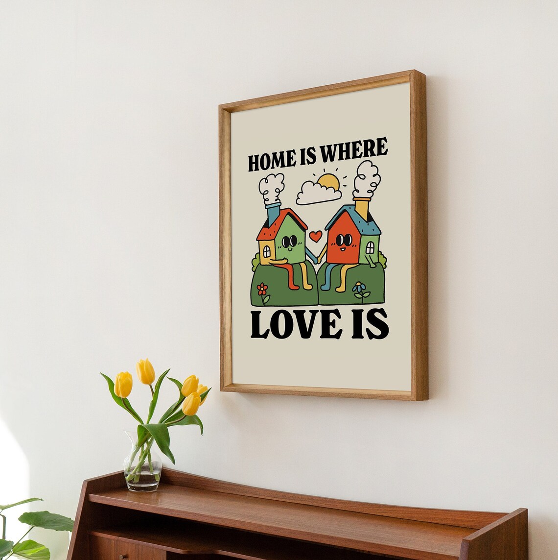 Home Sweet Home Rainbow Print, Maximalist Nursery Art Print - Image 2