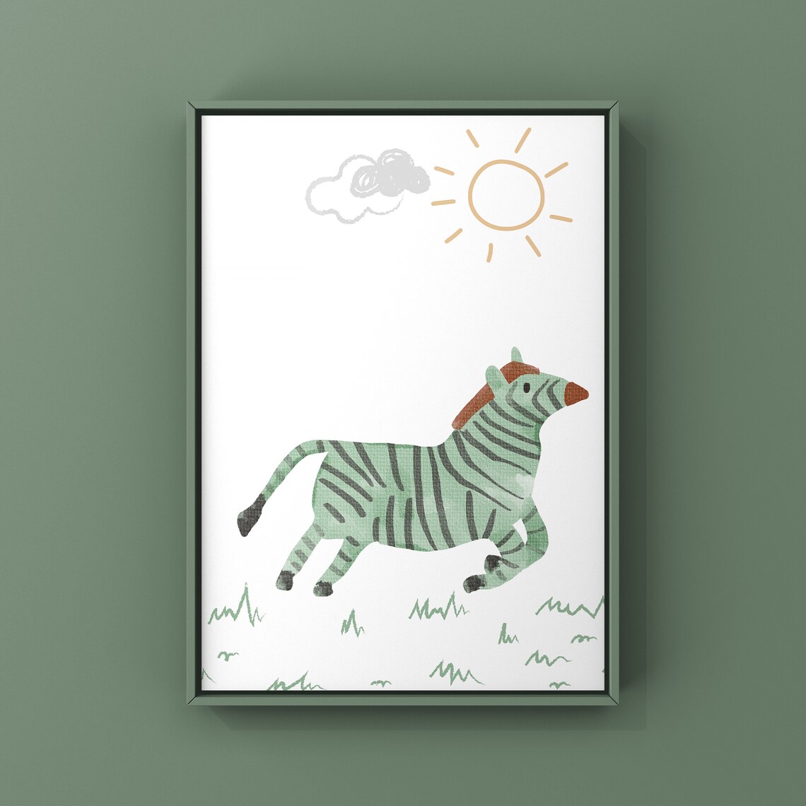 Zebra Nursery Art Print, Children's Wall Art - Image 3
