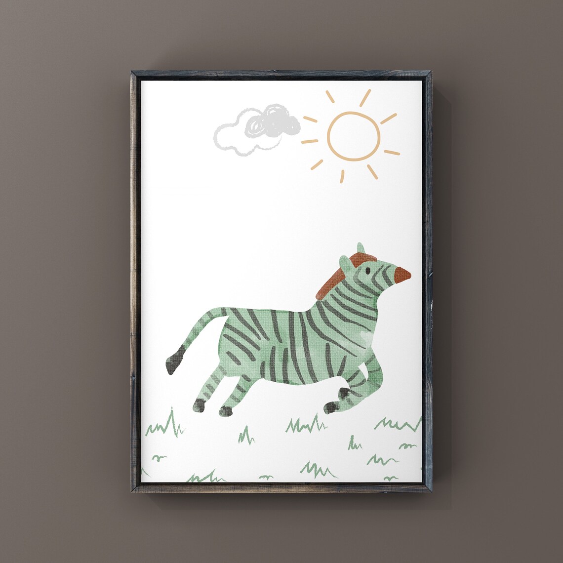 Zebra Nursery Art Print, Children's Wall Art - Image 2