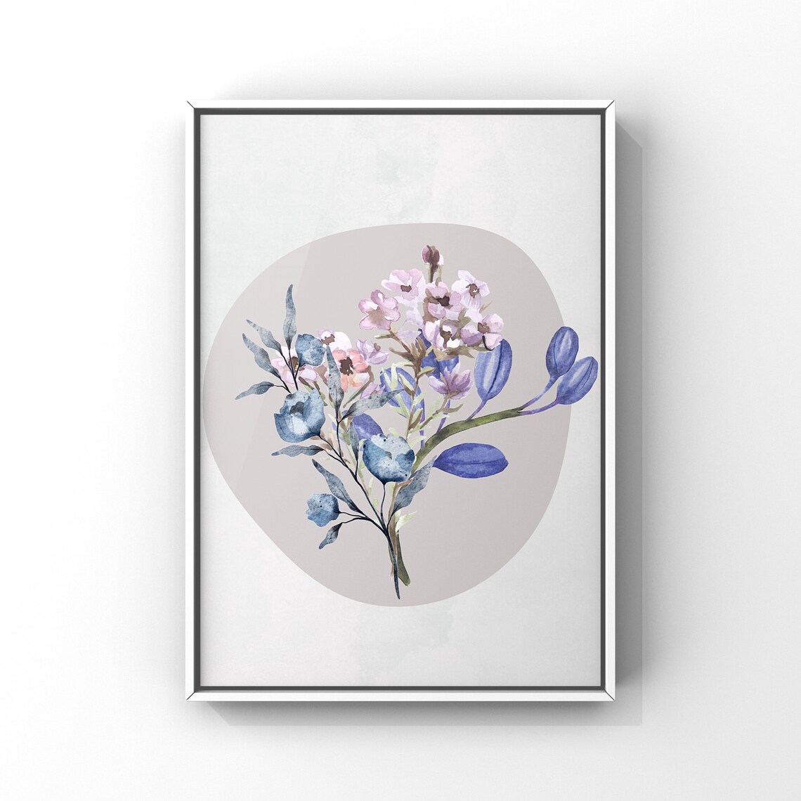 Watercolor Wildflower Prints, Modern Botanical Decor - Image 2