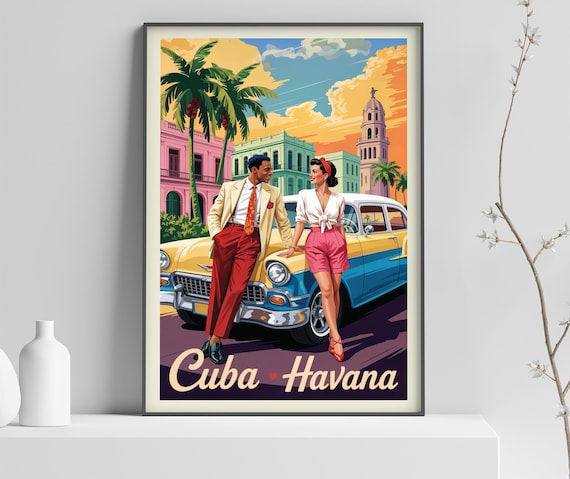 Havana Shade Poster Print Countries Of The World Travel Vintage Wall 340