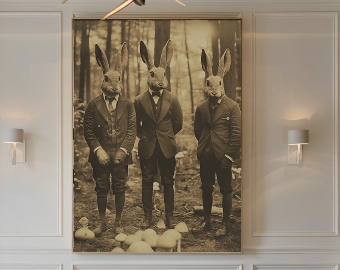 Mystic Rabbit Cult Of The Forest Art Print