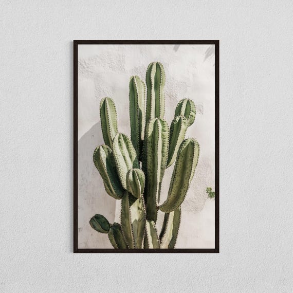 Cactus Wall Art Minimalist Desert Print Boho Botanical Decor