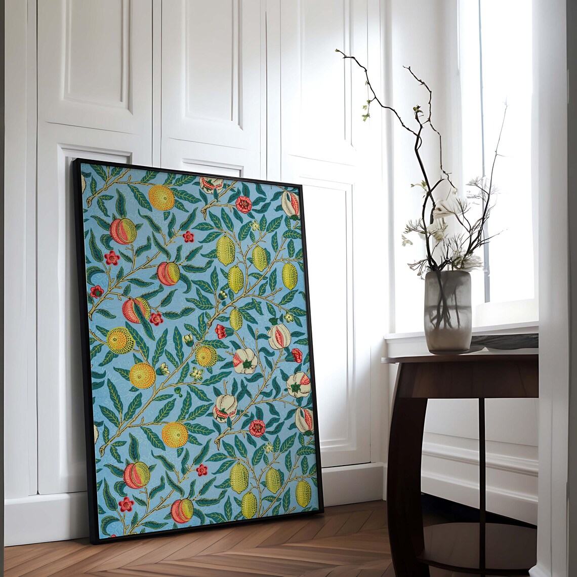 William Morris Botanical Pattern, Vintage Home Decor - Image 3
