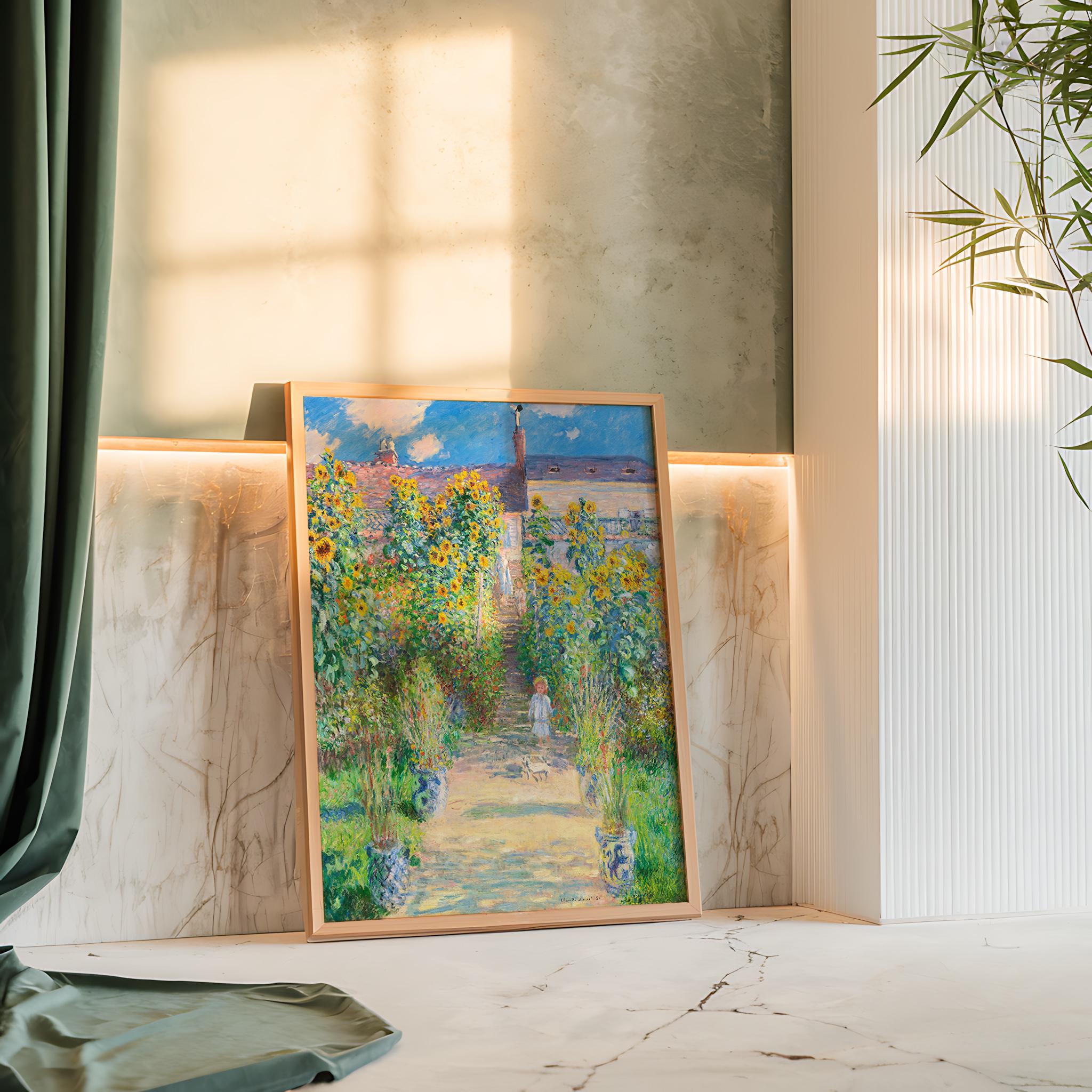 Claude Monet Impressionist Garden Painting, Giverny - Image 3
