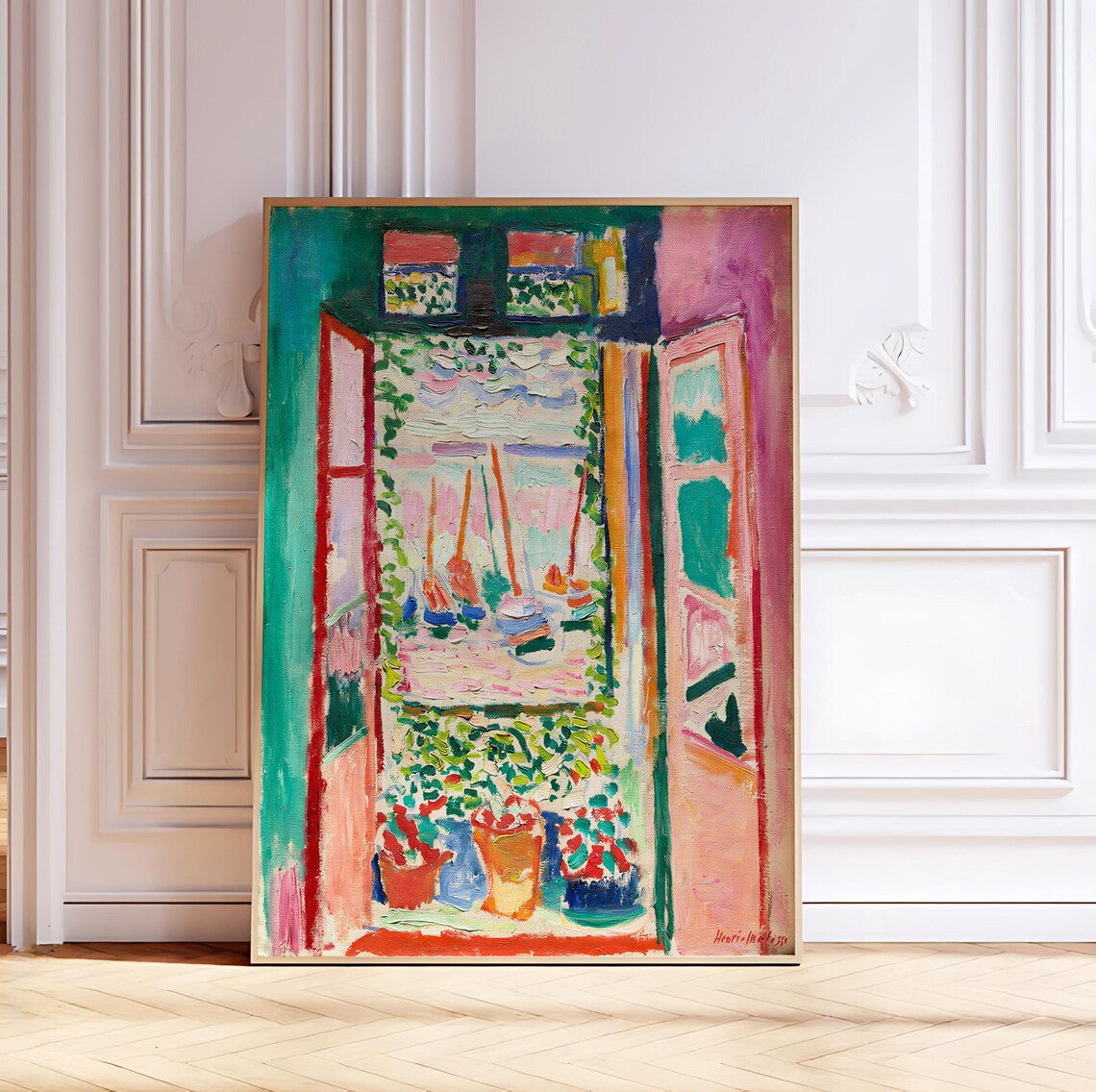 Henri Matisse Impressionist Coastal Landscape, Art Print