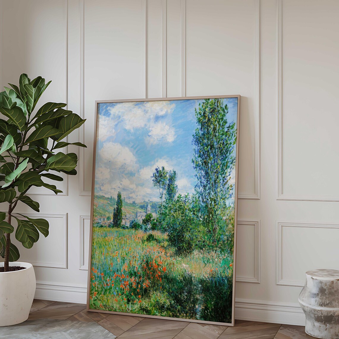 Claude Monet Impressionist Countryside Landscape Art Print - Image 5