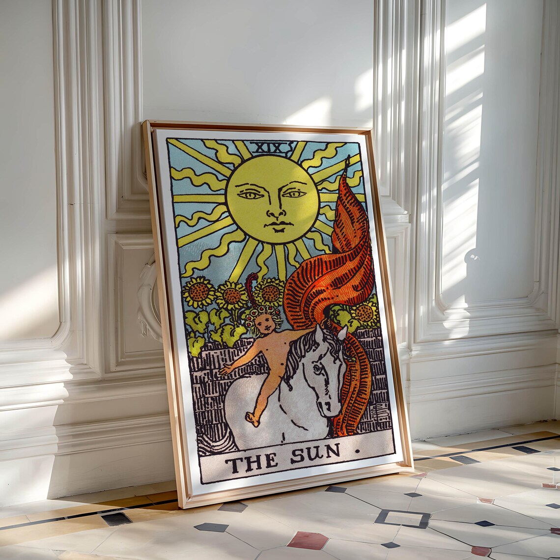 Tarot Cards Rider Waite, The Sun Poster Print - Image 4