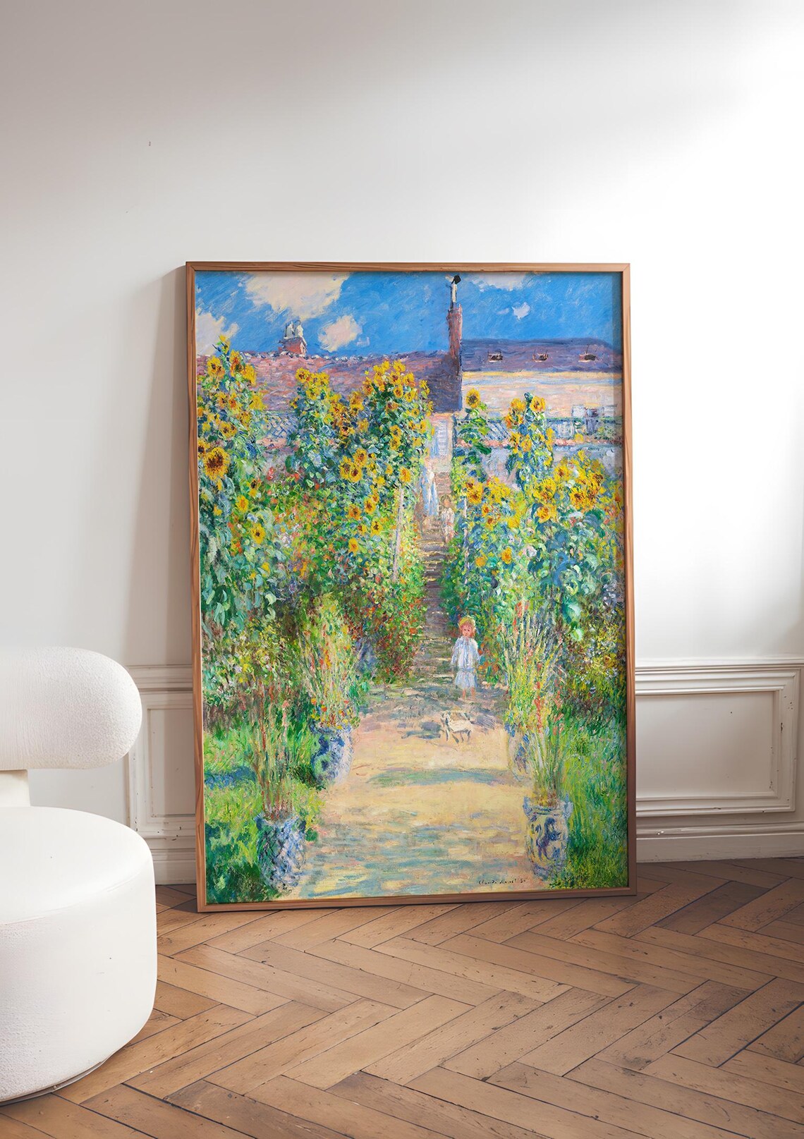 Claude Monet Impressionist Garden Painting, Giverny - Image 5