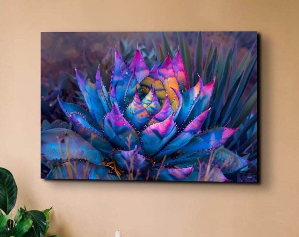 Agave Cactus Print, Modern Southwestern Decor