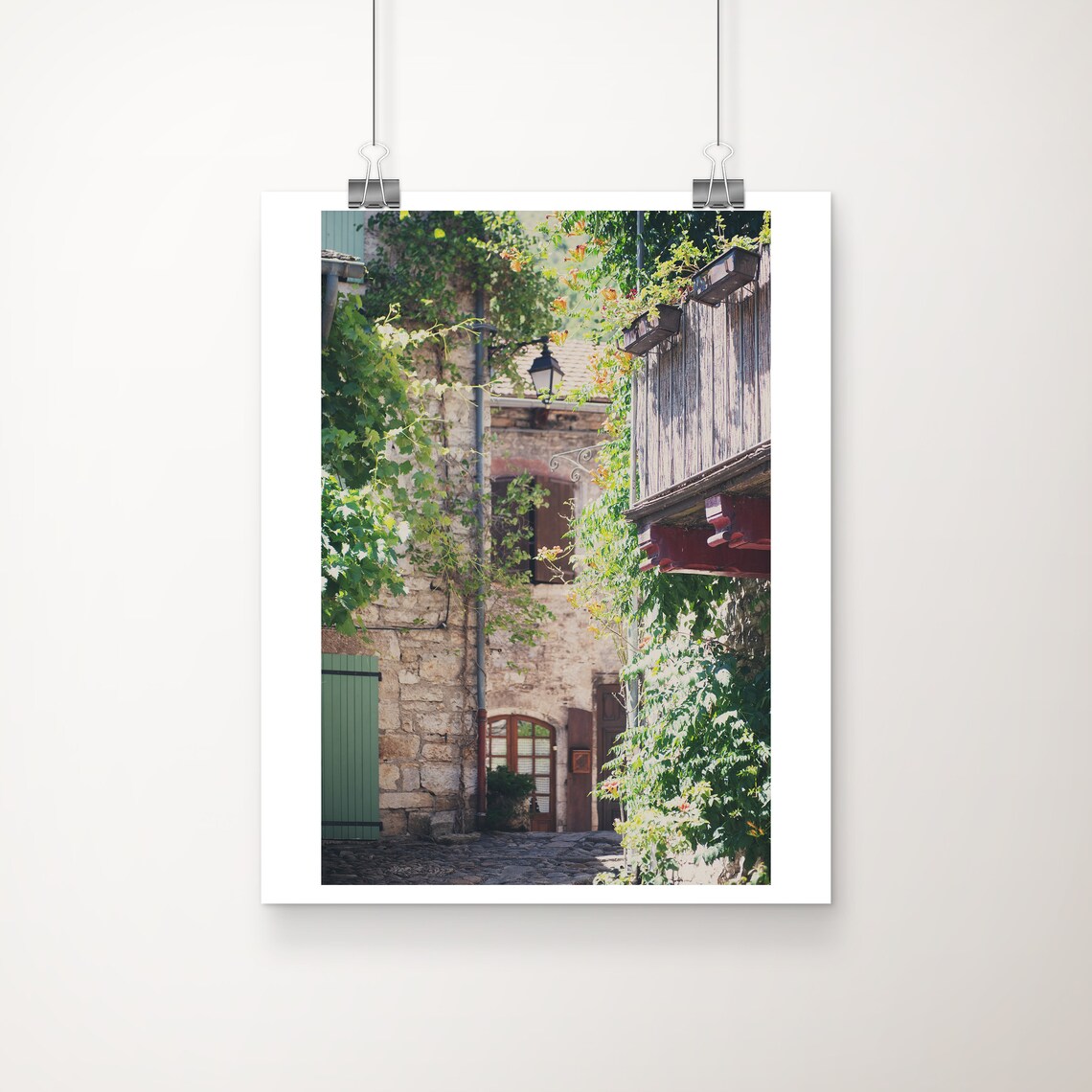 Sainte Enimie France Medieval Village Stone Alley Photo Print