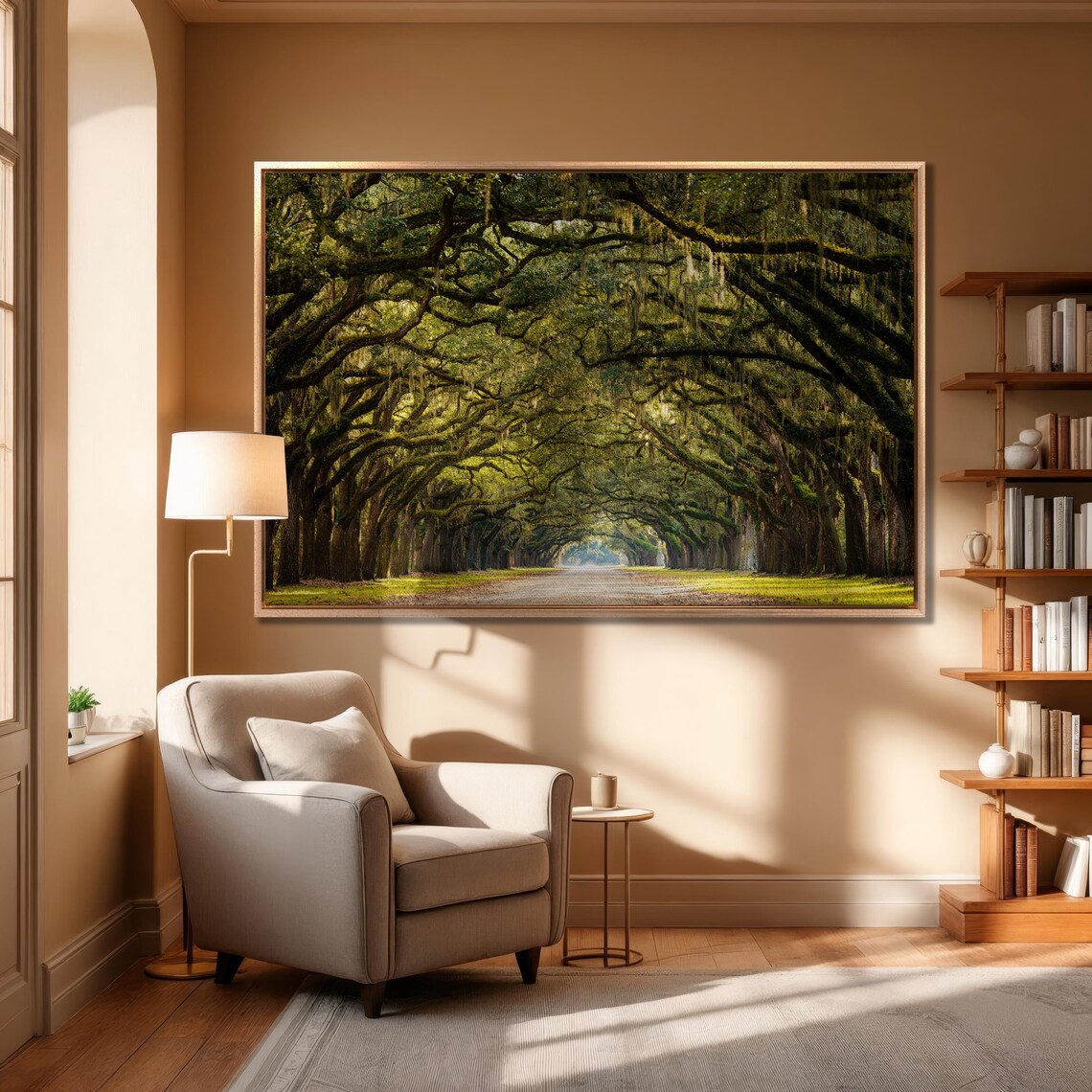 Spanish Moss Oak Tunnel Road Savannah Georgia Nature Photo Poster - Image 4