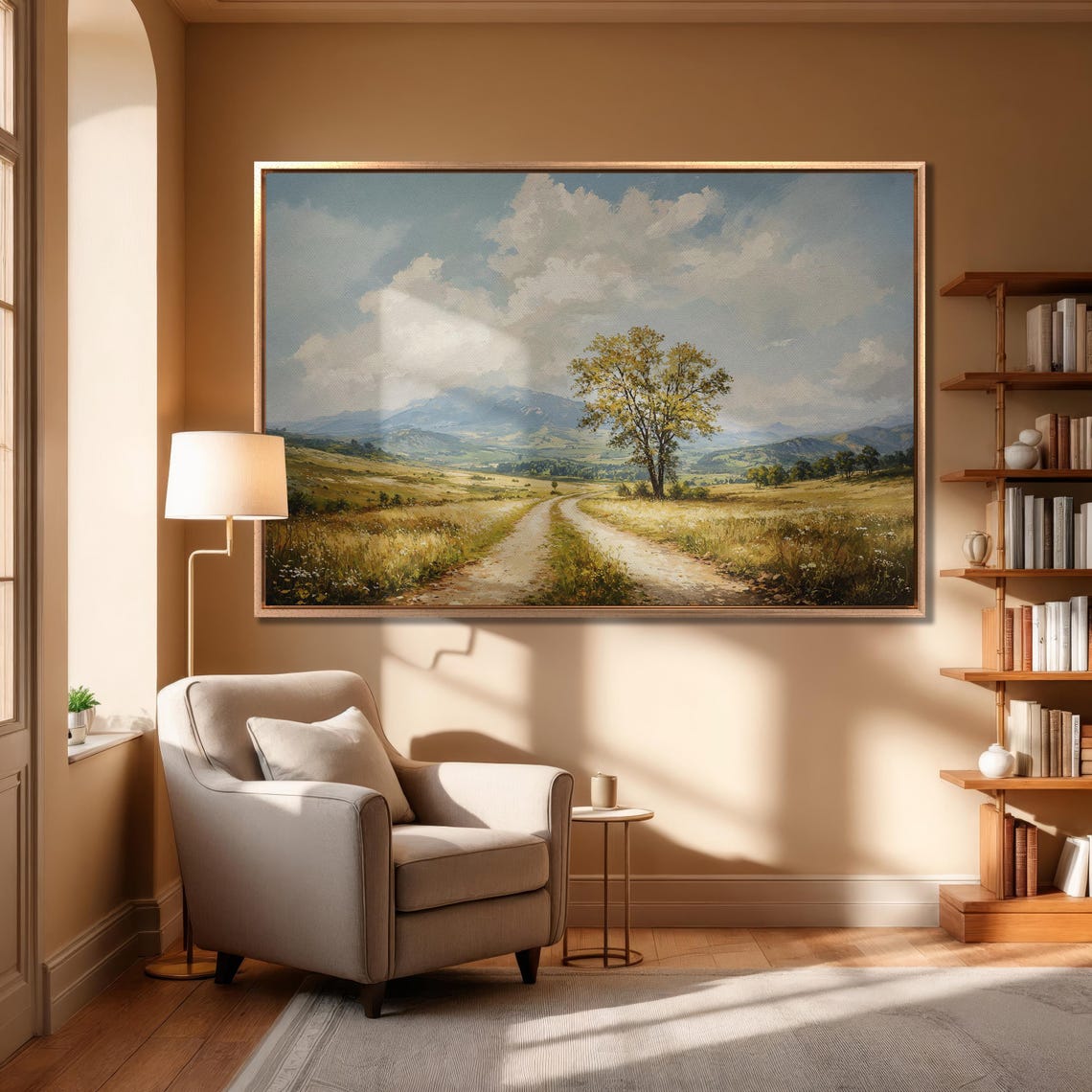 Serene Rustic Landscape Mountain Art With Nature Scenery Countryside Inspired Framed Print Large Wall Art Ready To Hang Gift - Image 6