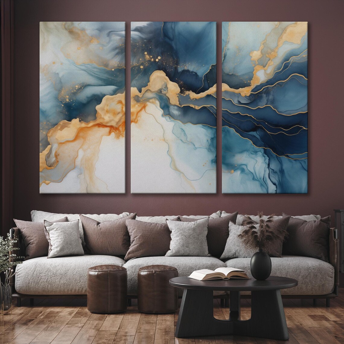 Abstract Liquid Marble Art Print, Modern Wall Decor - Image 6