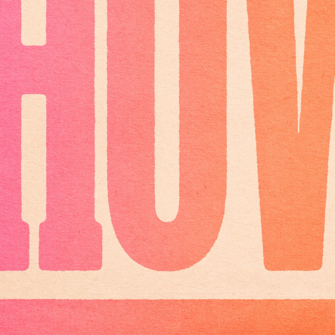 Pink Orange Gradient Howdy Typography Sunset Western Style Poster - Image 3