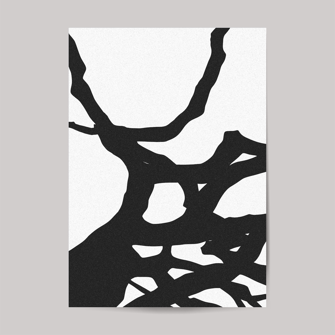 Abstract Tree Silhouette, Minimalist Nature Poster - Image 2