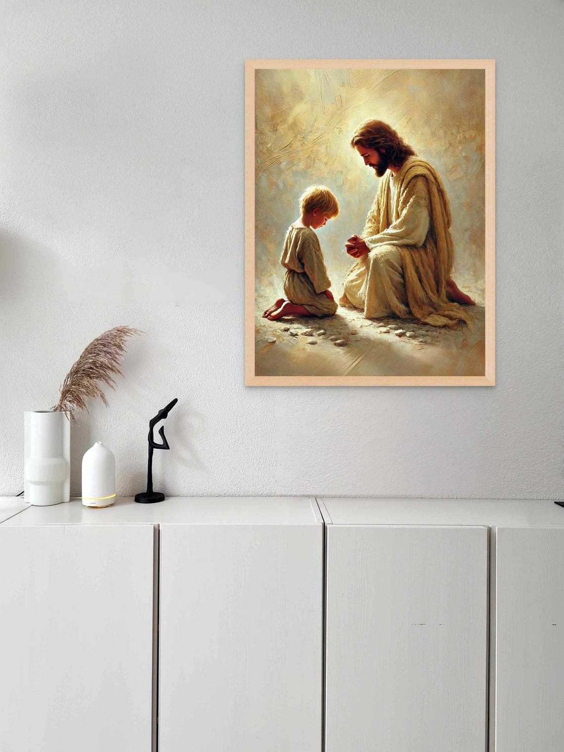 Jesus Prays For You Christian Painting Jesus With Boy Jesus Lds Painting Bible Art Jesus Painting Jesus Wall Art Jesus Art - Image 4