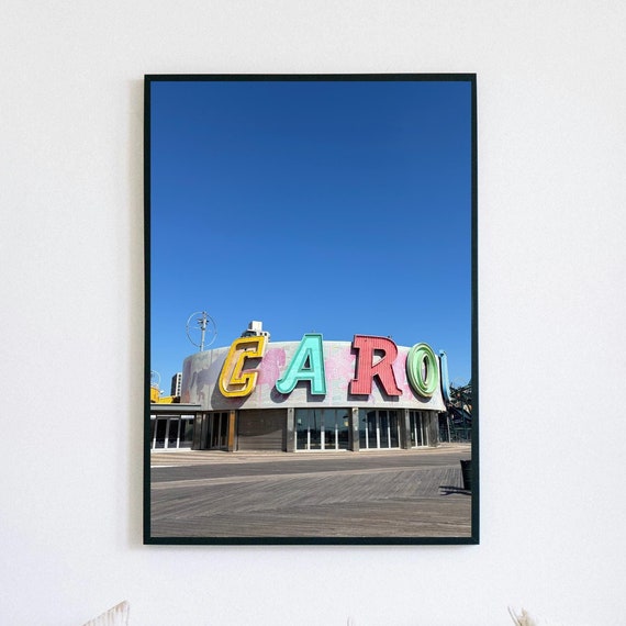 Coney Island Carousel Fine Art Photography Retro Amusement Park Wall Art New York Print For Home Decor Instant