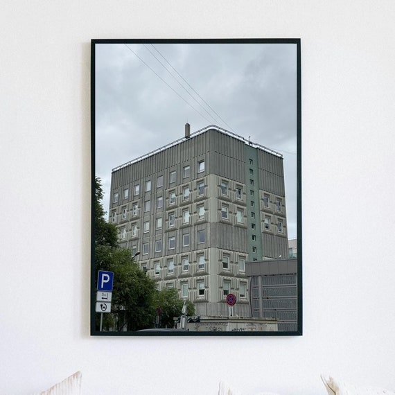 Brutalist Riga Architecture Fine Art Photography Print Modernist Building Wall Art Urban Landscape For Home Decor
