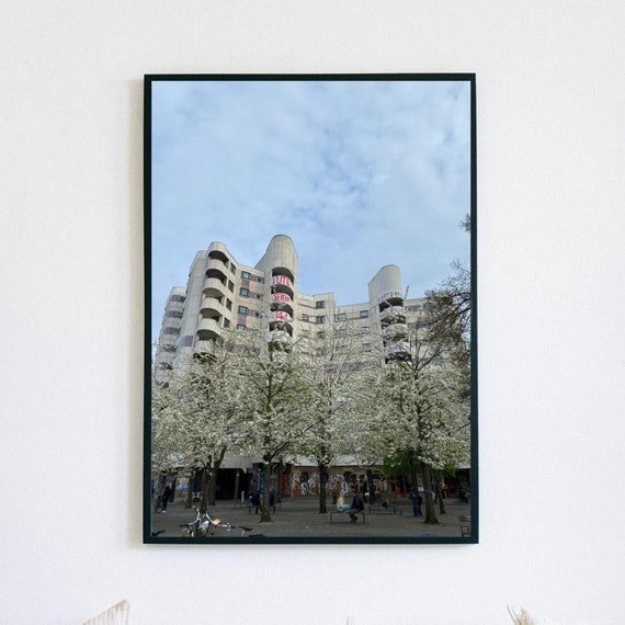 Berlin Kottbusser Tor Urban Landscape Photography Fine Art Print Modernist Architecture Wall Art Decor