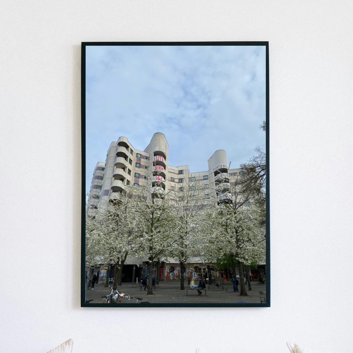 Berlin Kottbusser Tor Curved Modernist Apartments Spring Poster