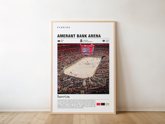 Amerant Bank Arena Sunrise Florida 1998 Hockey Night Photo Poster