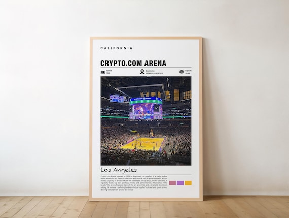 Crypto.com Arena Los Angeles Basketball Game Venue Photo Poster
