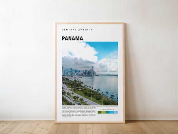 Panama Print Vintage Poster Wall Art Photo