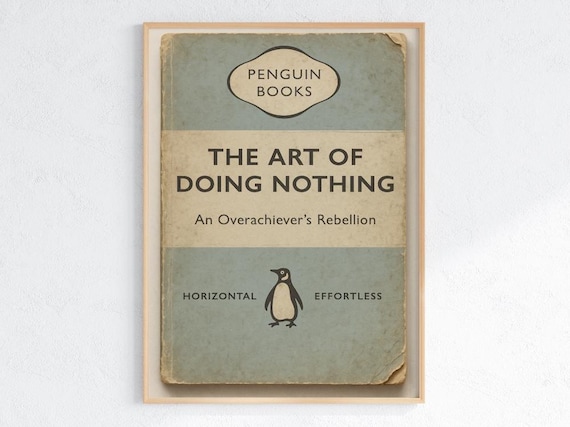 Funny Penguin Book Parody Poster, Humor Art Print