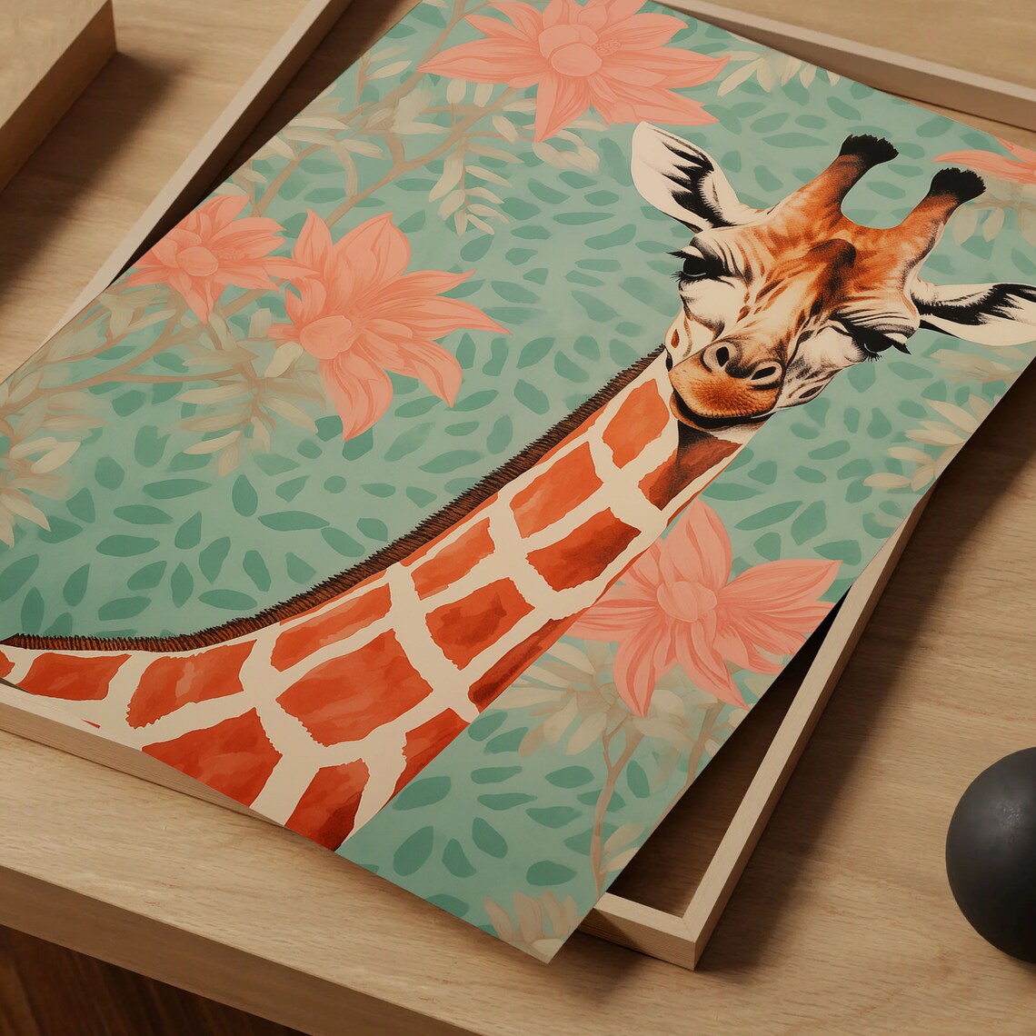Giraffe Safari Animal Art Print for Kids Rooms - Image 5