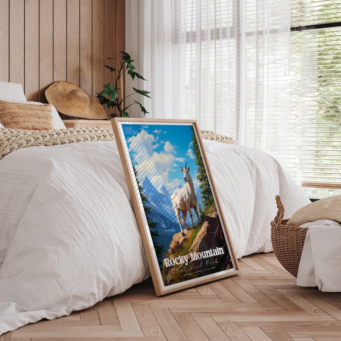Rocky Mountain National Park Goat Art Print - Image 4