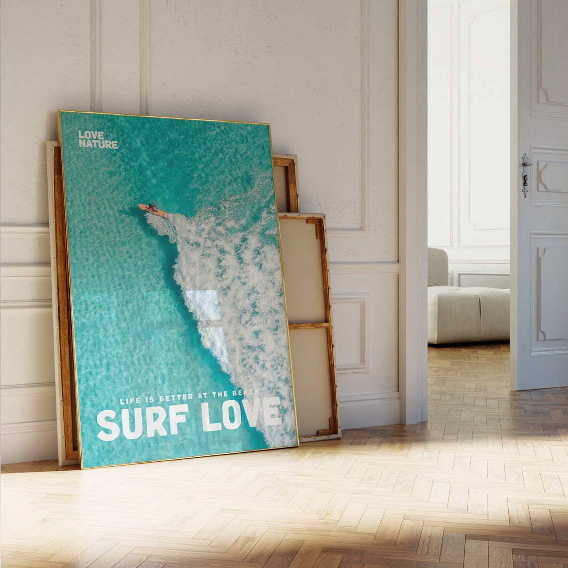 Aerial Surf Poster Surf Love Movie Poster And Magazine Cover Style Print Surf Wall Art Surfer Posters Aesthetic Surfer Gift Surfing Photo - Image 5