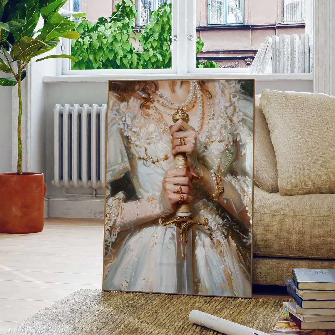 Elegant Victorian Sword Art Print, Moody Victorian Decor - Image 5
