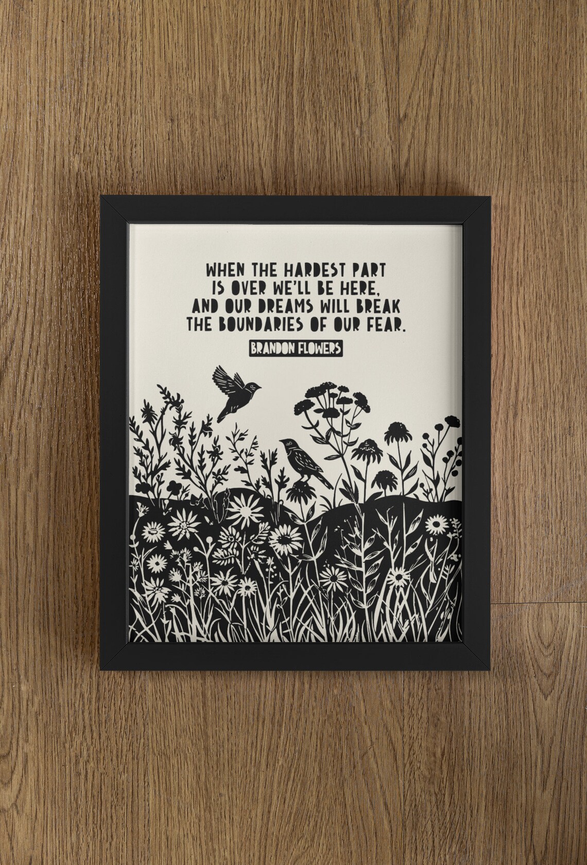 Dreams Will Break The Boundaries Of Our Fear Print
