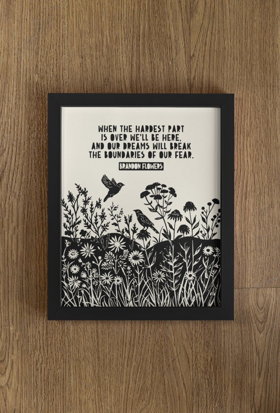 Dreams Will Break The Boundaries Of Our Fear Print