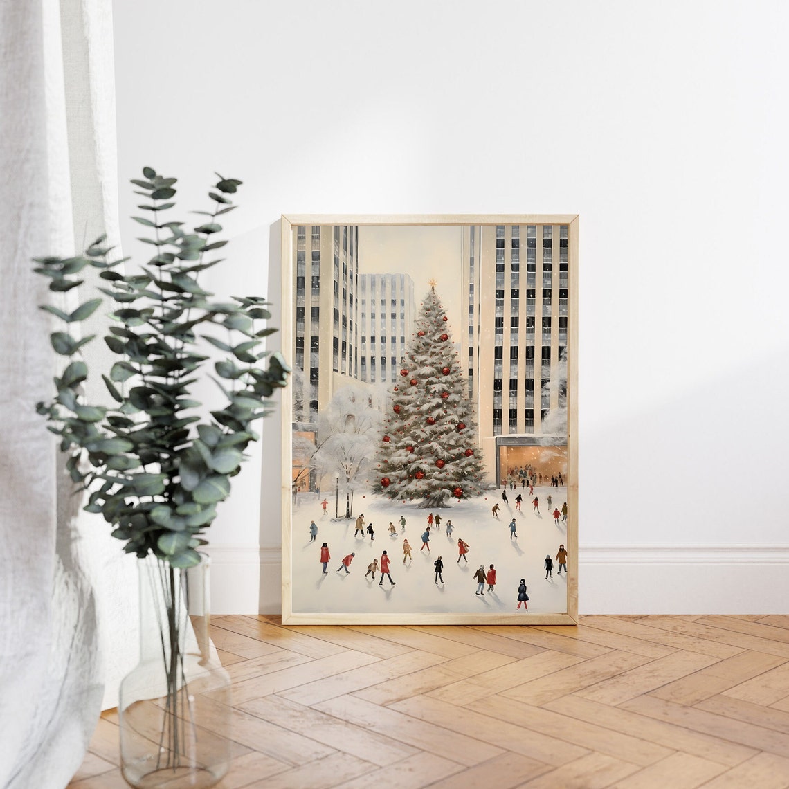 Rockefeller Center Christmas Tree New York City Holiday Poster - Image 3