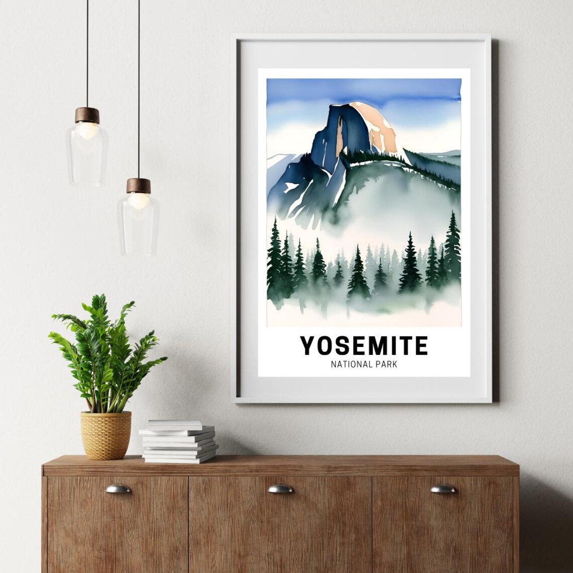 Yosemite National Park Travel Poster, Artwork - Image 4