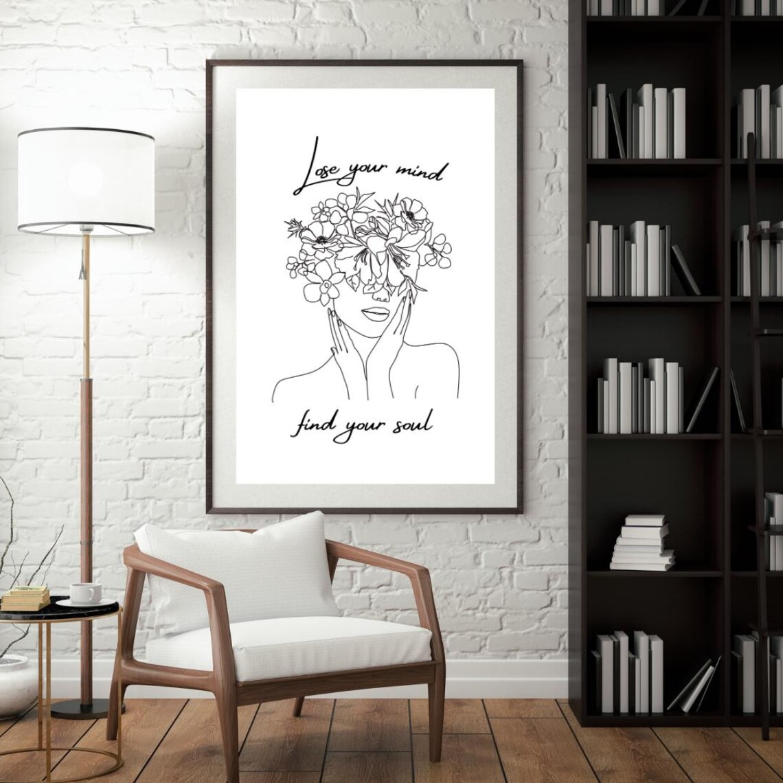 Lose Your Mind Quote, Motivational Art Print - Image 2
