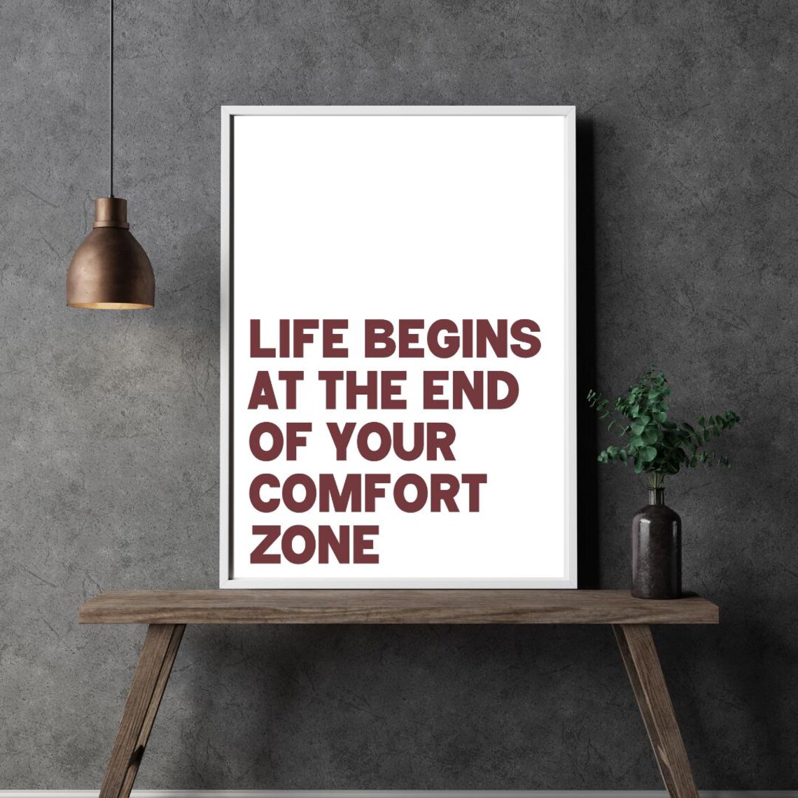 Life Begins At The End Of Your Comfort Zone Poster - Image 5