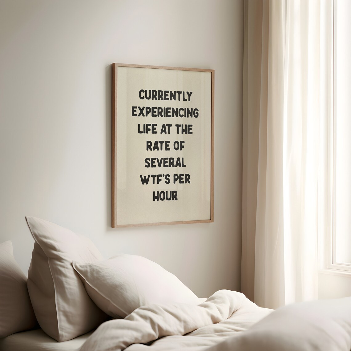 Several Wtfs Per Hour Funny Quote Art Print - Image 2