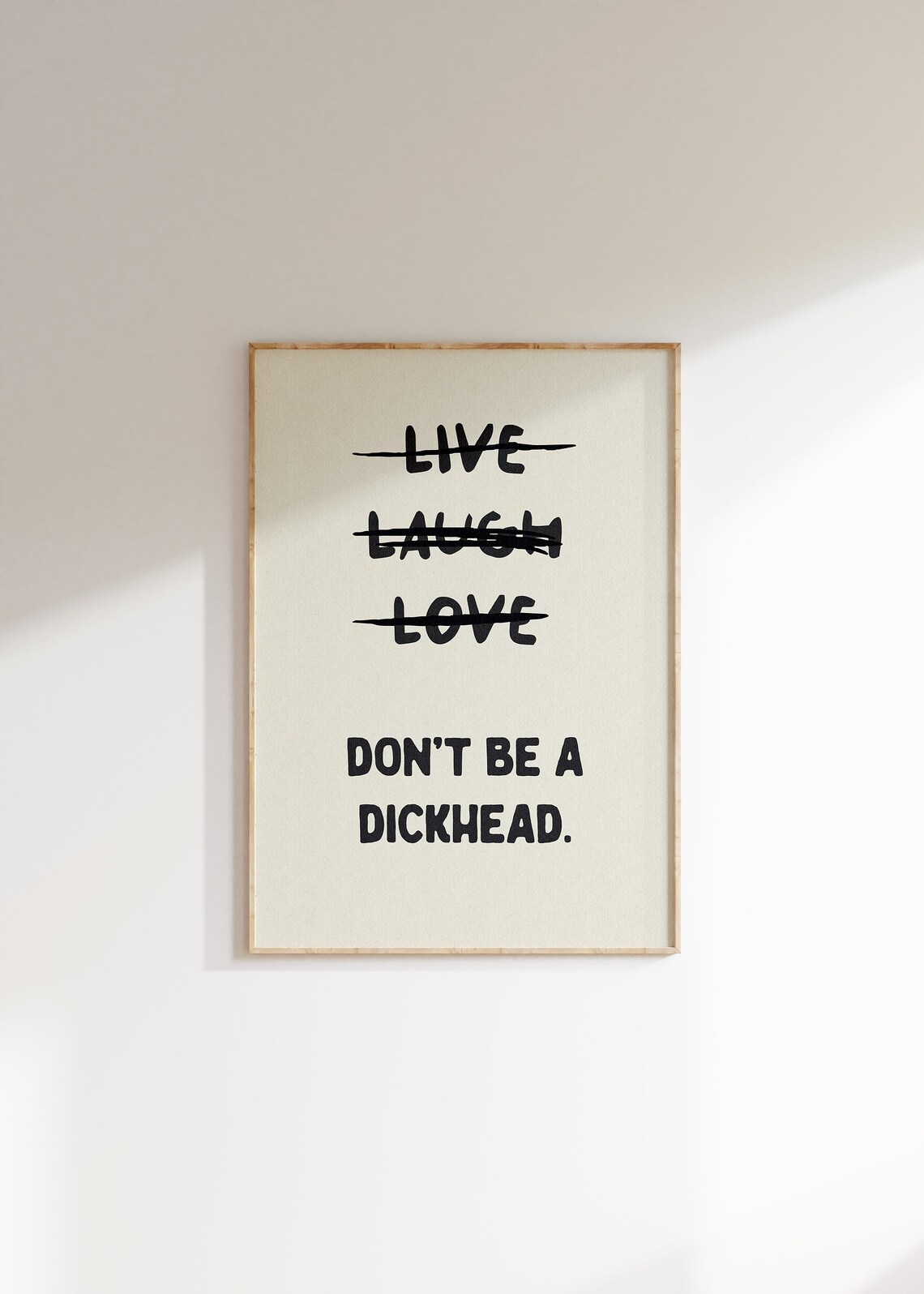 Live Laugh Love Rude Bathroom Wall Art Poster - Image 4