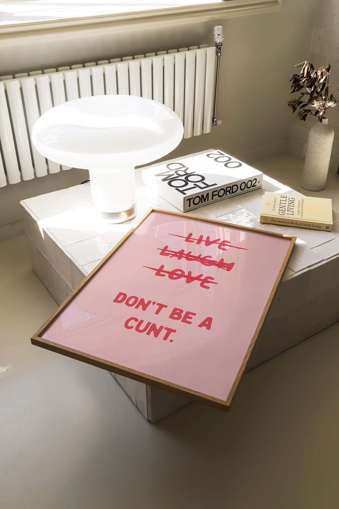 Live Laugh Love Sweary Bathroom Art Print - Image 2