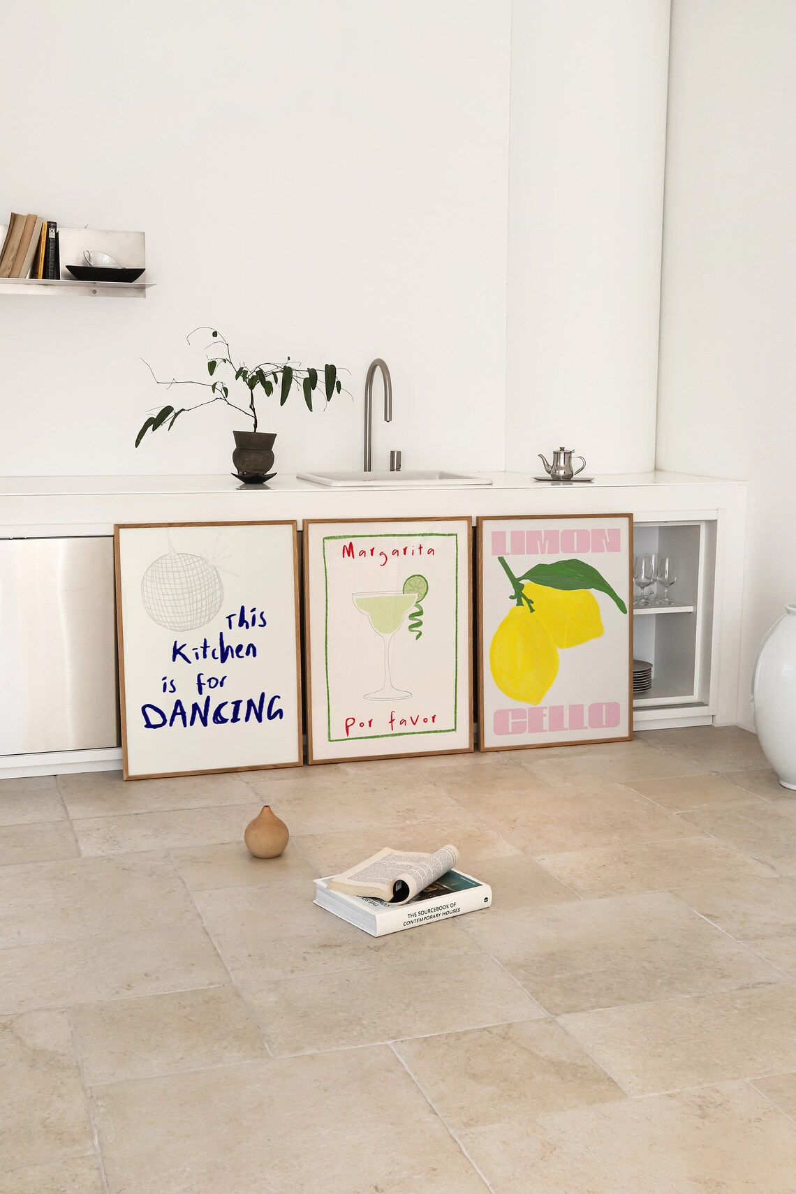 This Kitchen Is For Dancing Retro Kitchen Art Print - Image 3