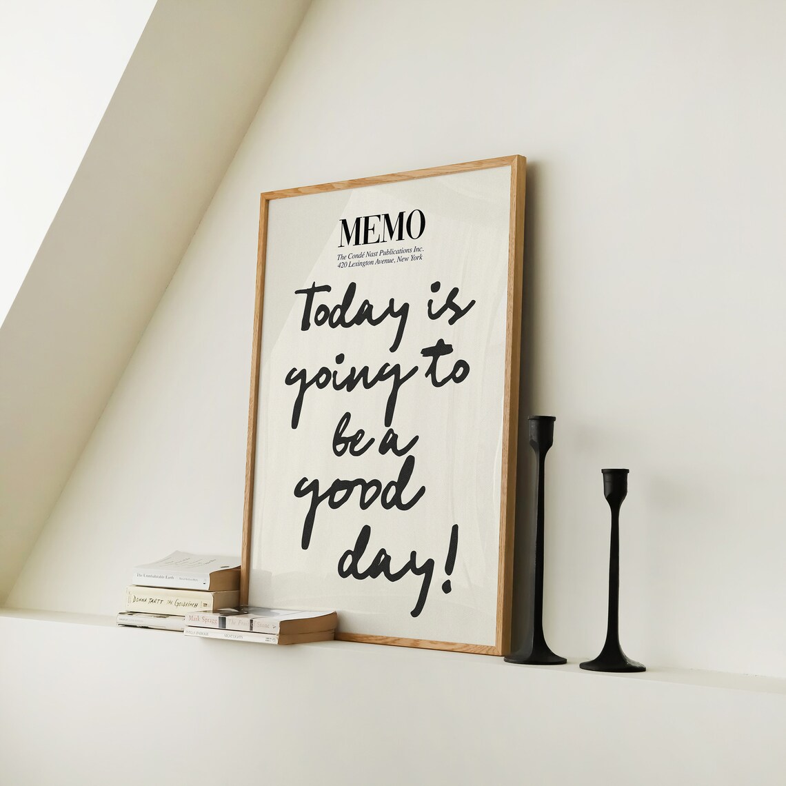 Good Day Memo Retro Preppy Wall Art Poster - Image 3