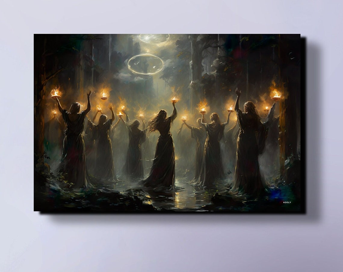 Witch Wood Ritual Art Print